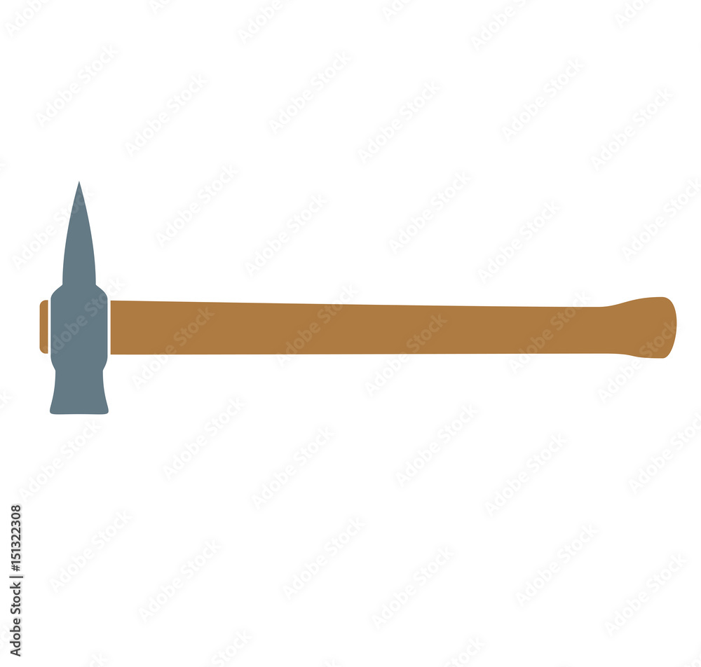 Axe with wooden handle. vector illustration Axe with wooden handle. vector illustration