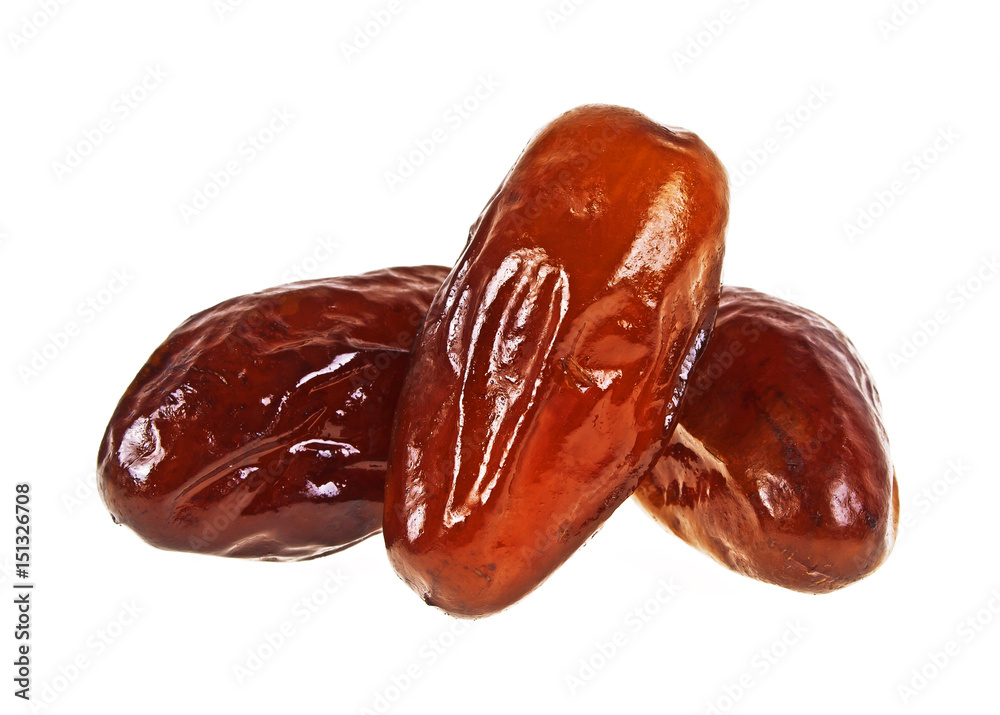 Dates isolated on white background Dates isolated on white background