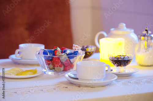 Tableau sur toile tea-party