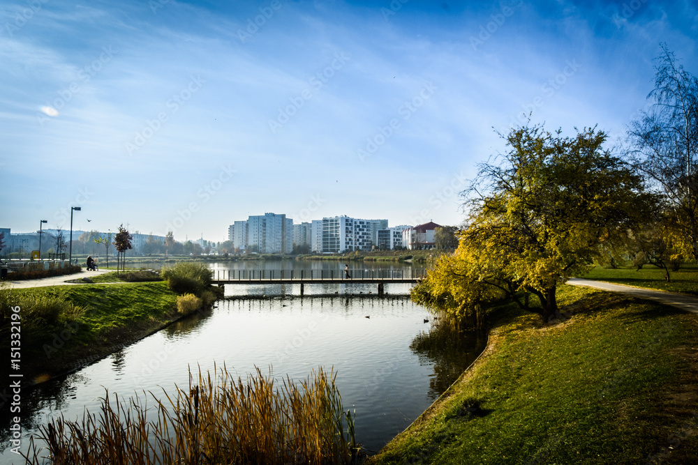 Naklejka premium Balaton lake- Warsaw, Poland