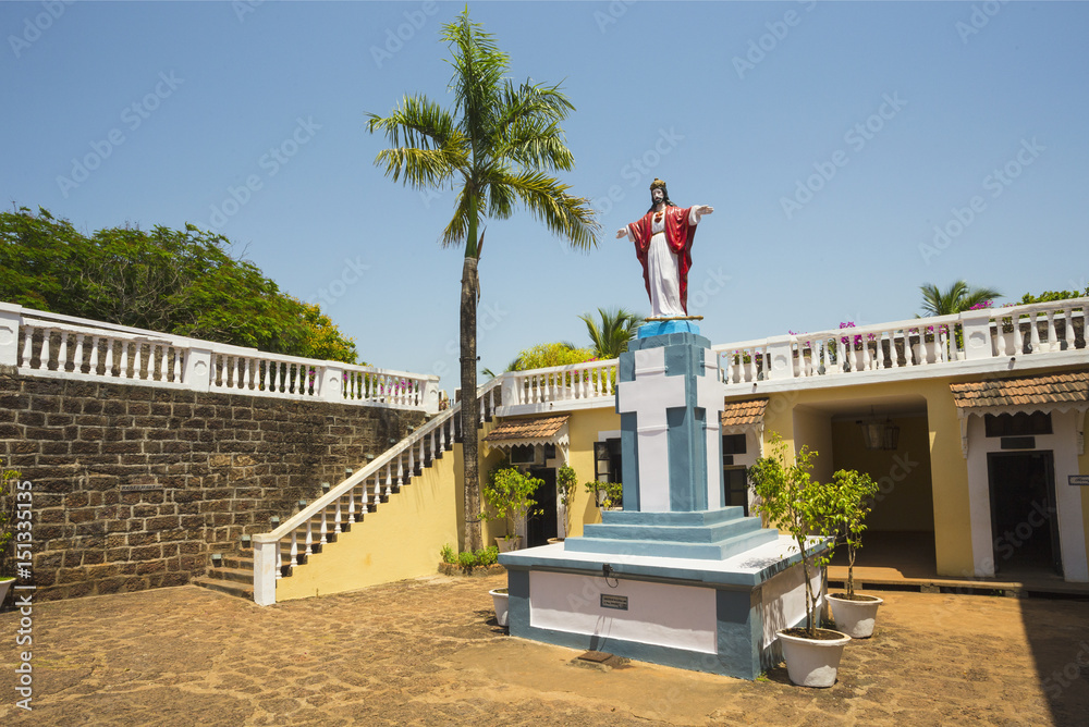 Catholic temple in Fort Thirakol, India