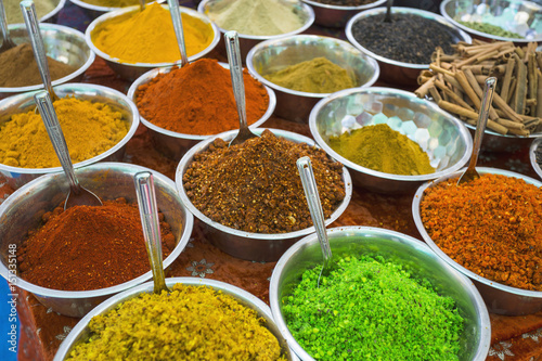 Sale of spices in the markets of India © Oleg Zhukov