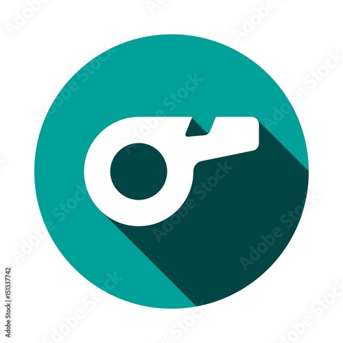 whistle icon stock vector illustration flat design
