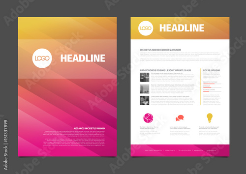 Modern brochure template flyer design vector template