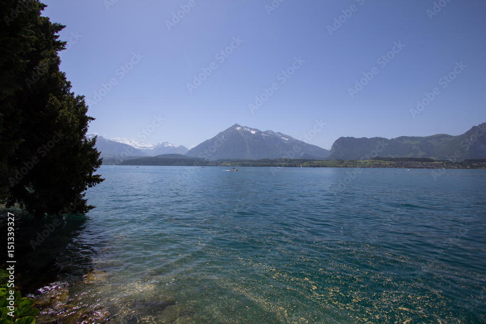The Lake Brienz in the Alps, Switzerland