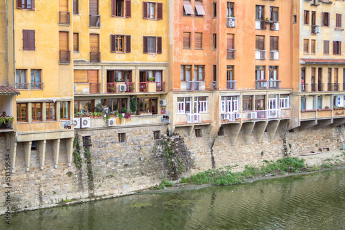 Traditional buildings of Florence on the Arno river, Tuscany, Italy © robertdering