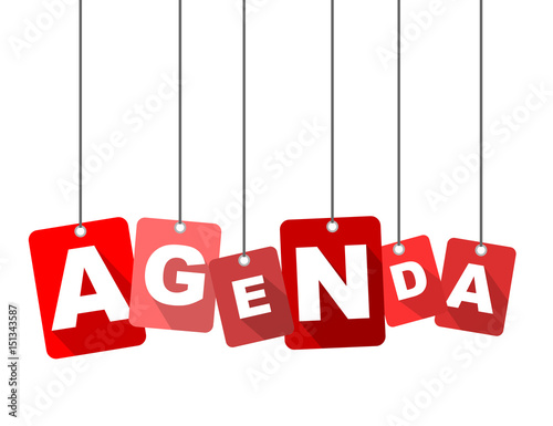 Red vector flat design background agenda. It is well adapted for web design.