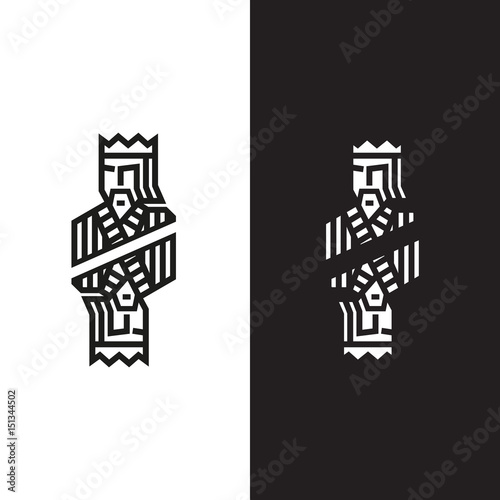 Logo in the form of a king
