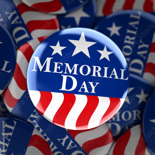 Memorial day button background