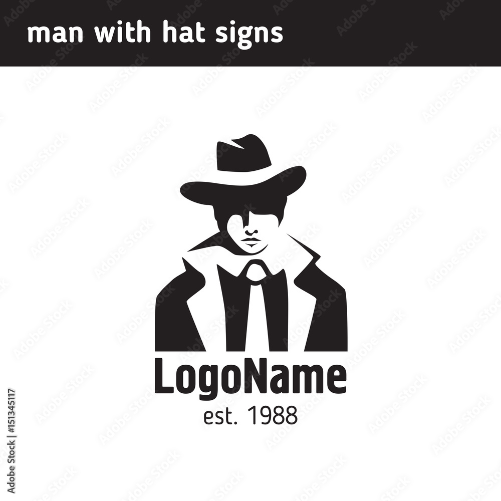 logo man in a hat