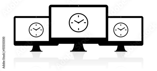 Computer Banner - Uhr