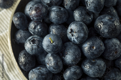 Raw Organic Healthy Blueberries