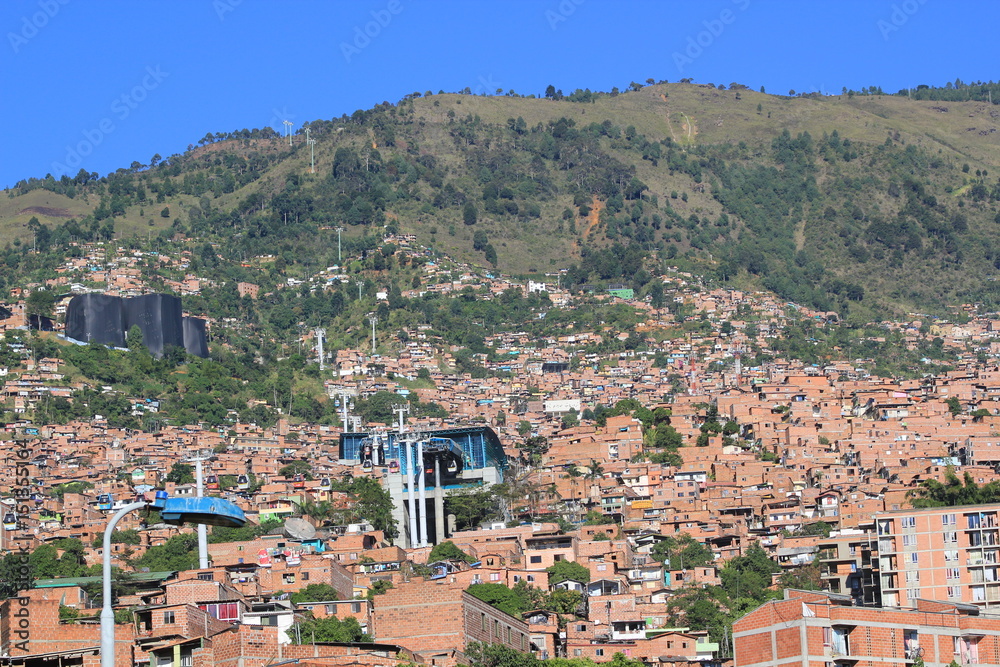 Panorámica de la ciudad, sector oriental. Medellín, Antioquia, Colombia.