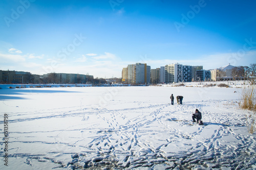 Balaton Lake in winter - Warsaw, Poland