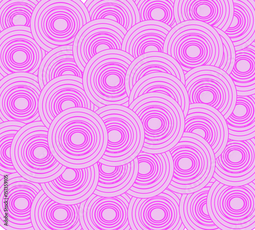 Pink abstract background of circles