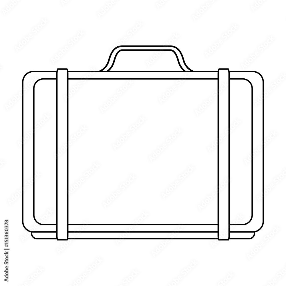business briefcase icon image vector illustration design single black line business briefcase icon image vector illustration design single black line