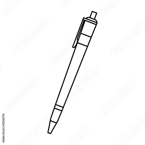 roller pen icon image vector illustration design single black line