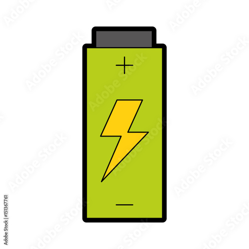 Battery electric energy vector illustration graphic design