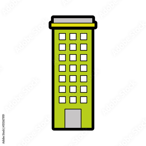 Urban building tower vecotr illustration graphic design