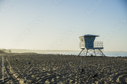 Lifeguard Station on the Beach  California