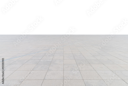 empty concrete square floor isolated © chungking