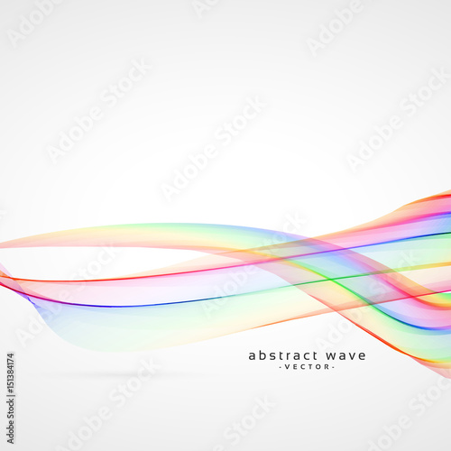 colorful abstract smooth wave background