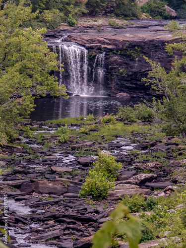 waterfall stone river