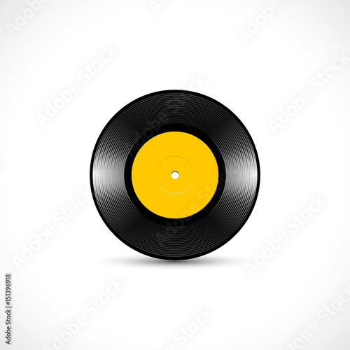 Vinyl disc 7 inch EP with shiny tracks