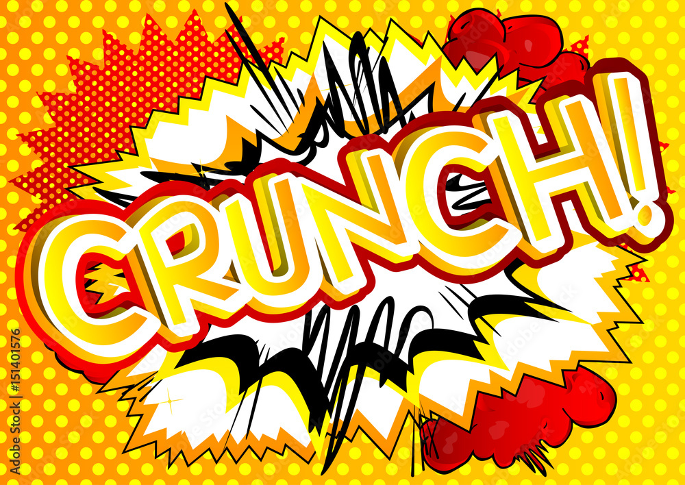Crunch! - Vector illustrated comic book style expression. Crunch! - Vector illustrated comic book style expression.
