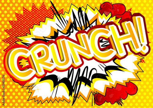 Crunch! - Vector illustrated comic book style expression.