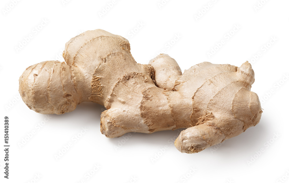 ginger on white background