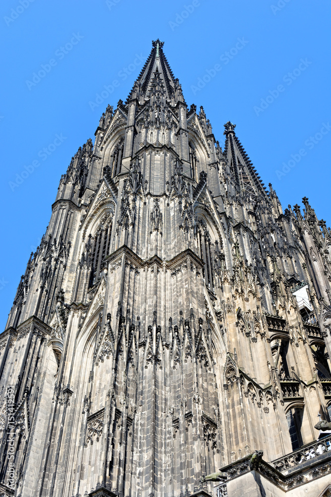Cologne Cathedral, the beautiful Gothic cathedral (German: Kölner Dom)