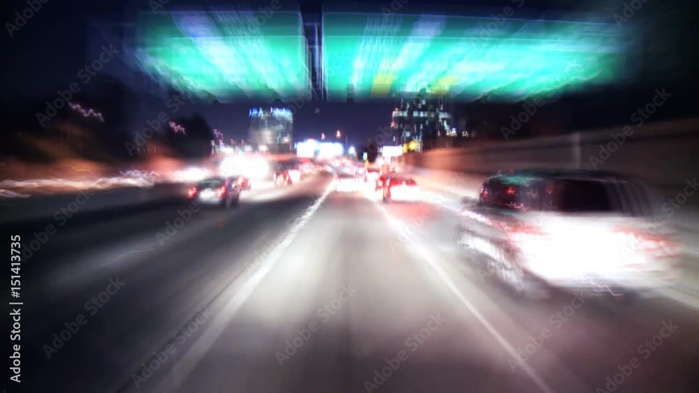 highway la night timelapse highway la night timelapse