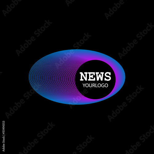 Vector of logo news symbol.
