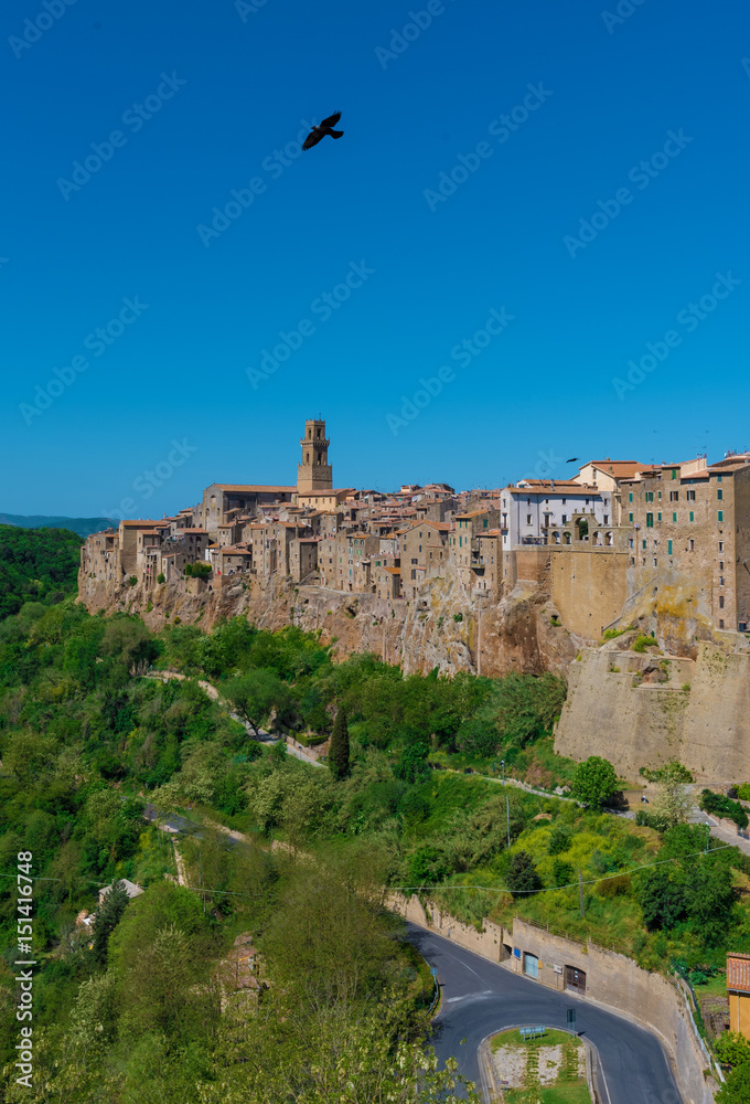 Pitigliano (Italy) - The gorgeous medieval town in tuff, Tuscany region, known as 