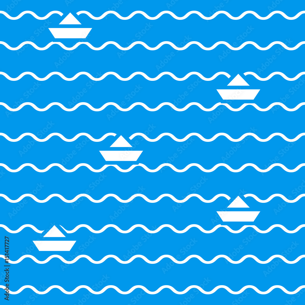 Blue pattern of waves Blue pattern of waves