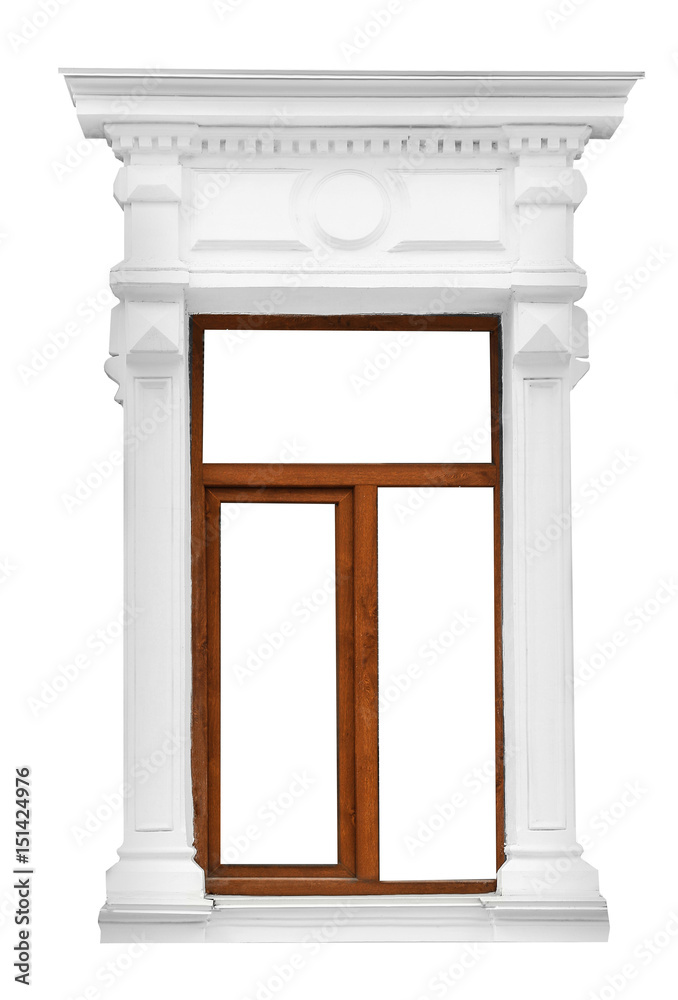 Fototapeta premium Window on white background