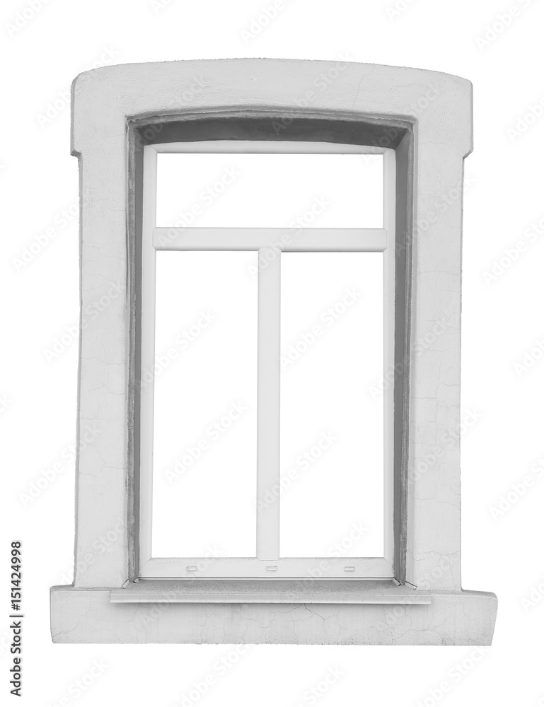 Window on white background Window on white background
