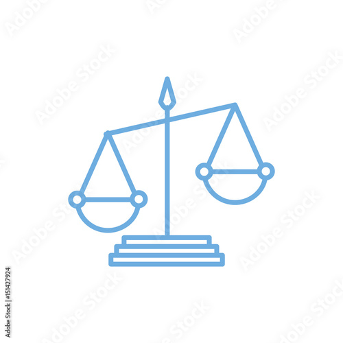 scale justice isolated icon vector illustration design