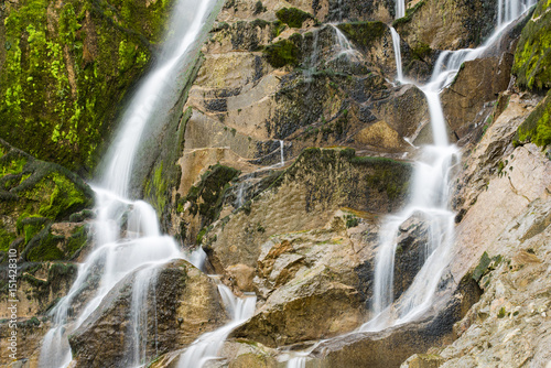 Emerald Water of the Torre Torrent Falls. Silk water. Tarcento  Friuli to discover