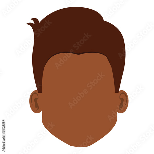 young man avatar character vector illustration design