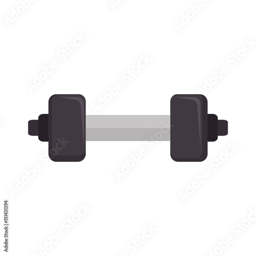 weight lifting dumbell icon vector illustration design