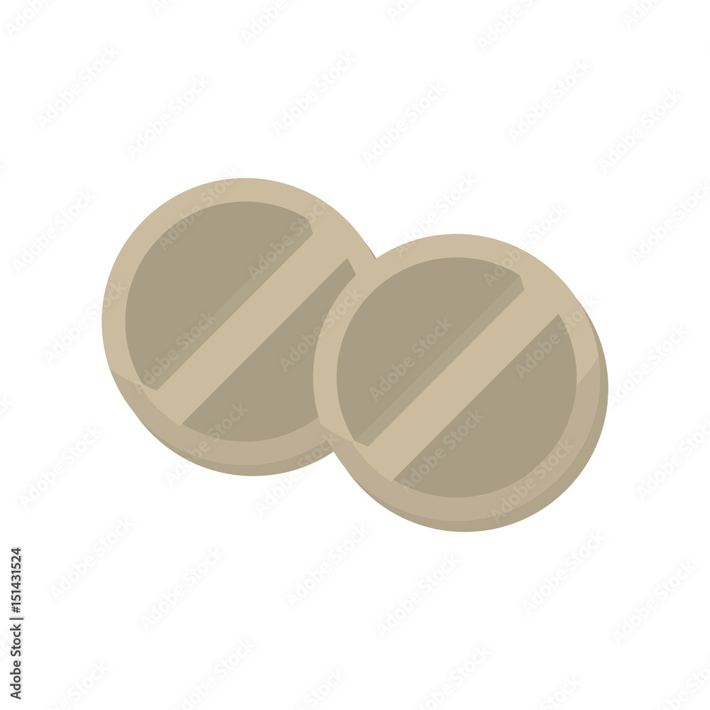 Fototapeta premium pills drugs isolated icon vector illustration design