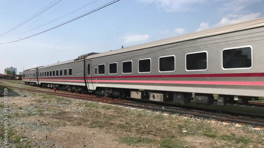 Passenger Train at Chiangmai Railway Station, End of North routh railway of thailand. Passenger Train at Chiangmai Railway Station, End of North routh railway of thailand.
