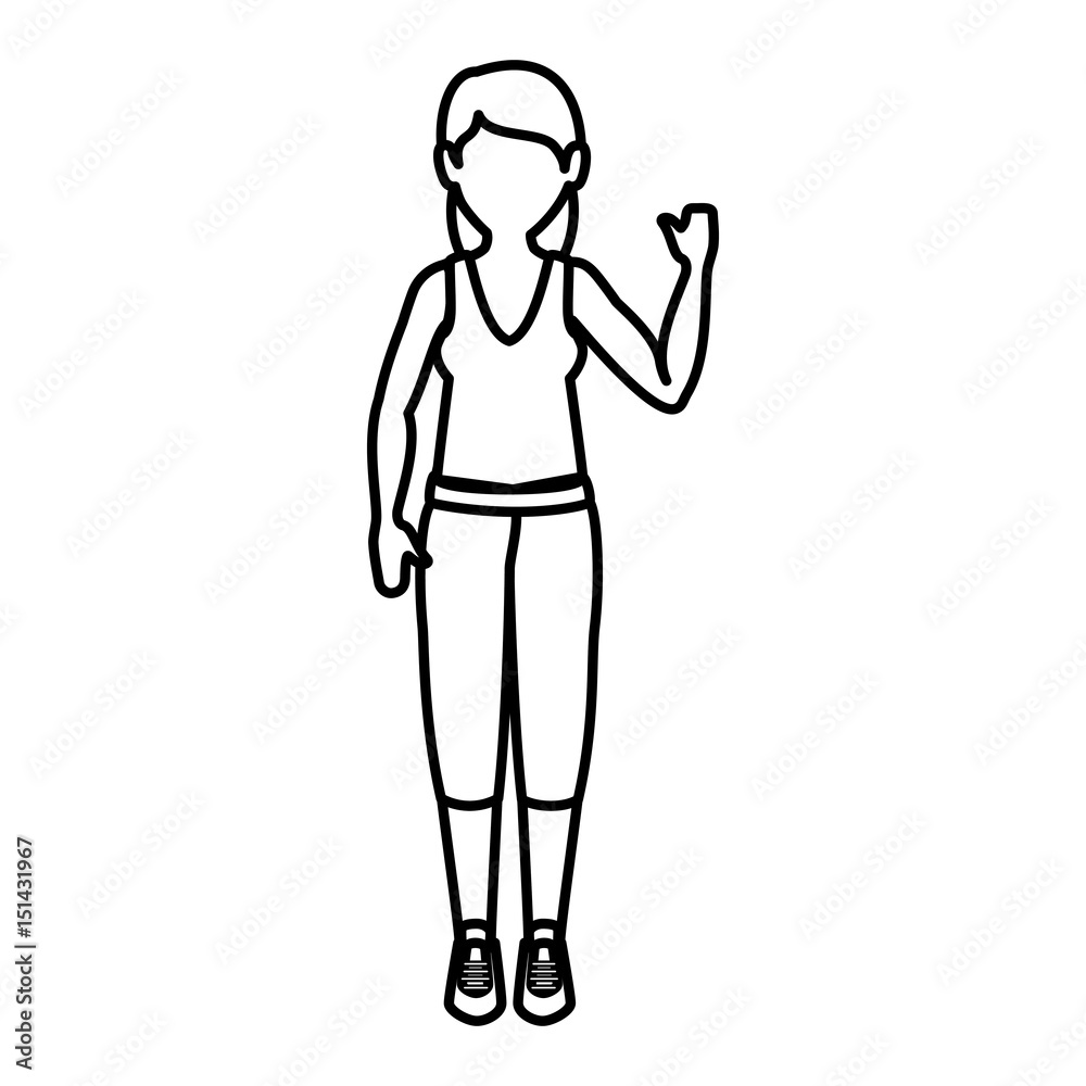 female athlete avatar character vector illustration design female athlete avatar character vector illustration design