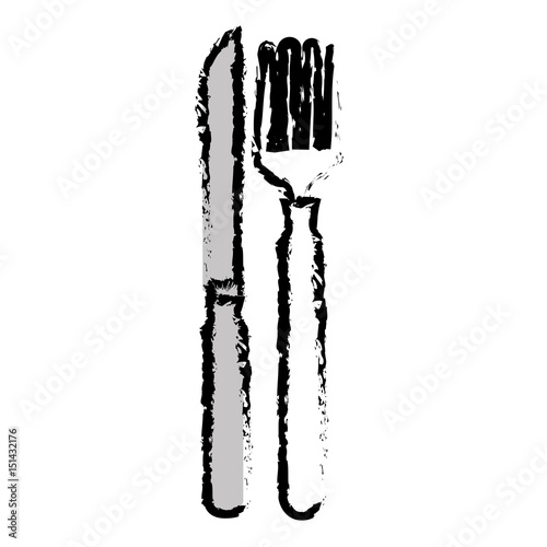 cutlery set isolated icon vector illustration design