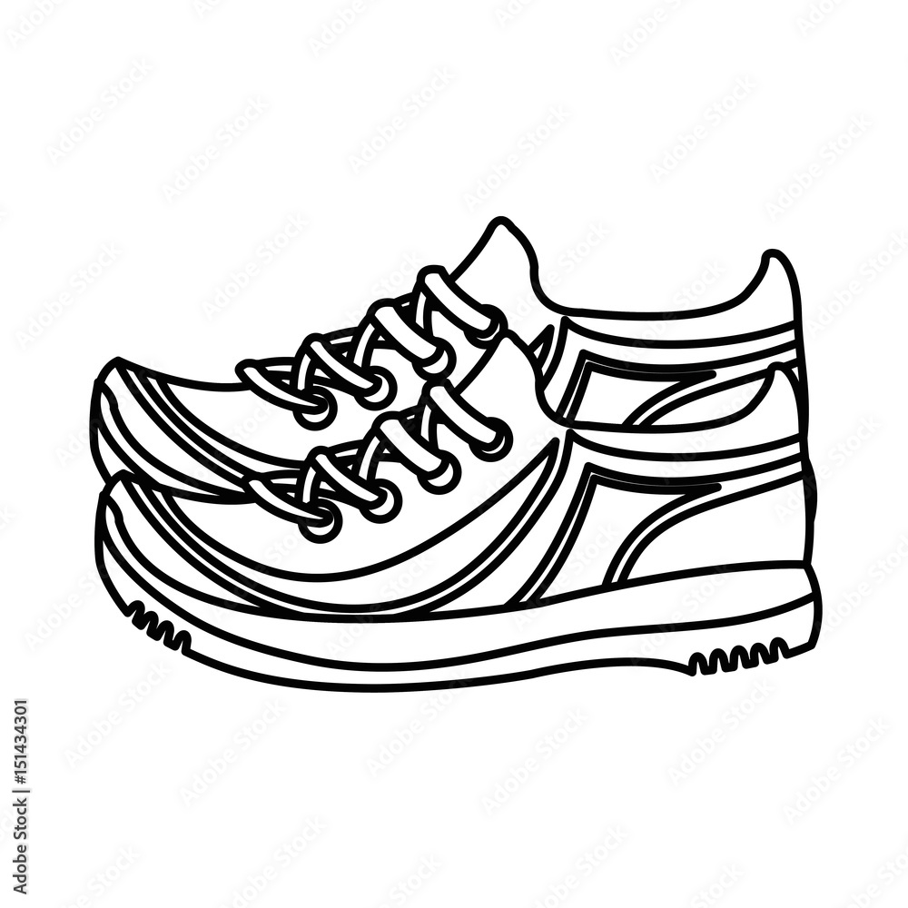 runner shoes isolated icon vector illustration design runner shoes isolated icon vector illustration design