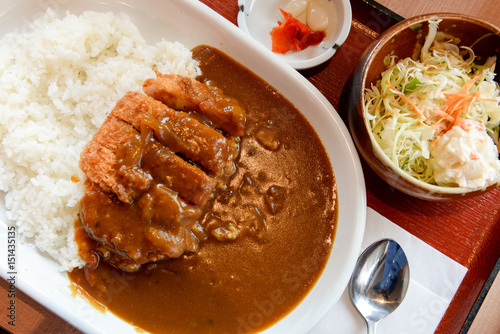 Obraz na plátně Japanese food Katsu Curry rice.