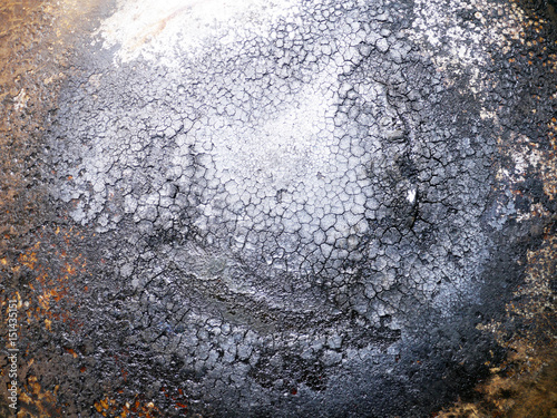Картината върху платно rust burnt metal texture black background rough