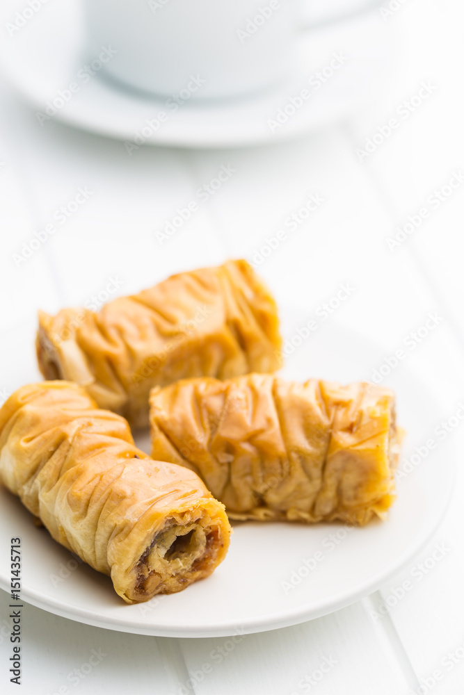 Sweet dessert baklava Sweet dessert baklava